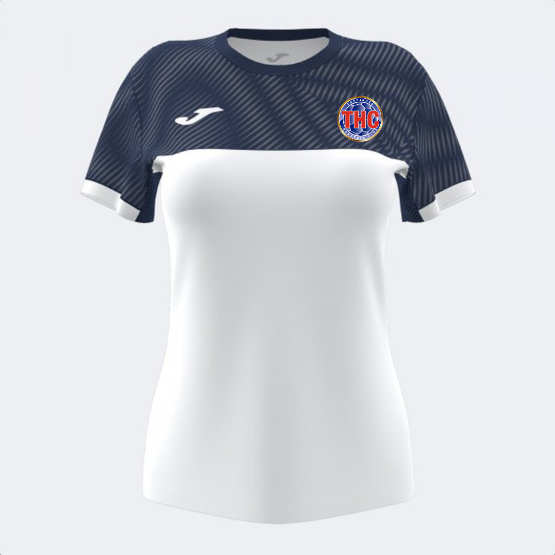 Warm-Up Shirt Weiß/Navy